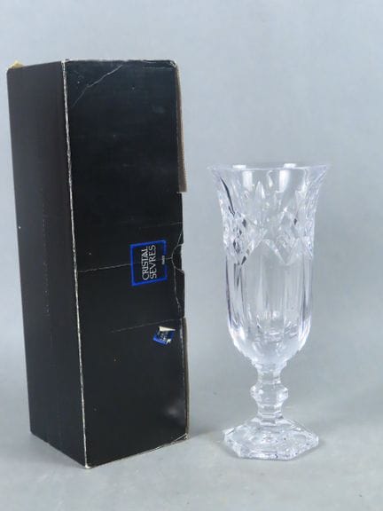 CRISTALLERIE DI SEVRES, attribuito a. Vaso stretto