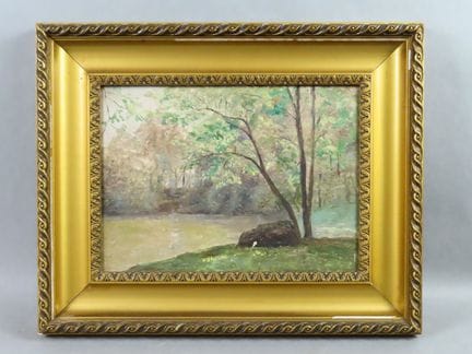 Early 20th-century French school. Landscape of a w