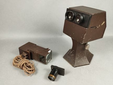 GAUMONT STEREODROME aus Metall (1929). Stereoskop 