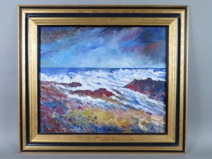 Serge PALLESI (siglo XX). «Tormenta en Marsella». 