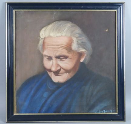 Jan Jack MEBRACH (XXe siècle). Portrait de vieille
