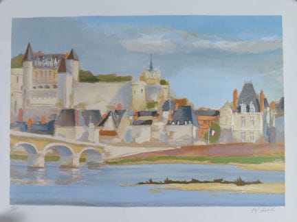 Pierre-Marie RUDELLE (1932-2015). "Bords de Loire 