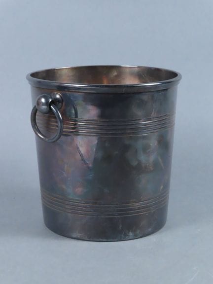 ERCUIS. Cubitera para champán de metal plateado co