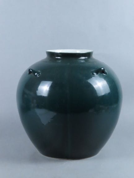 CHINA. Gran jarrón decorativo (tipo «jarrón de jen