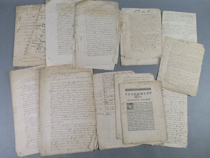 MEUSE, Lorena. Conjunto de documentos antiguos rel