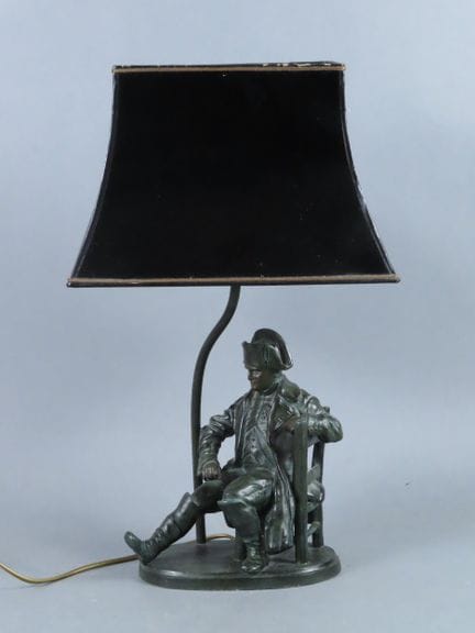 Mathurin MOREAU (1822-1912), d'après. Lampe de bur
