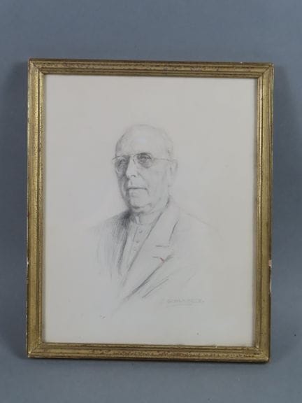 Jean SCHERBECK (1898-1989). Portrait de Maurice Ga