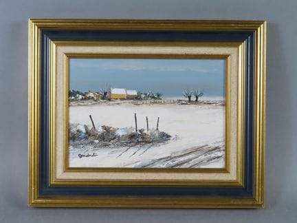 Lucien GONDRET (1941-2023). «Nieve en los cuatro p