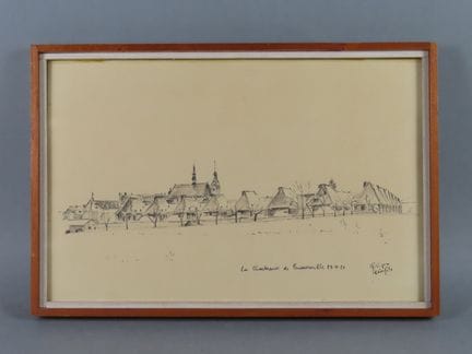 Guy PETITFILS (1927-1989). La chartreuse de Bosser