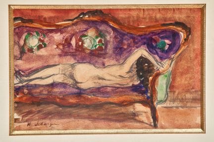 Henri Baptiste LEBASQUE (1865-1937). «Desnudo en e