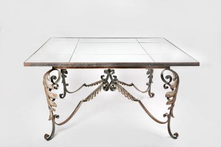 Mirror table Cm 80x160x160
Large table with wrough