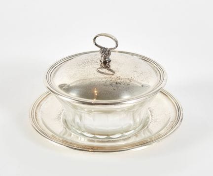 Silver cheese dish    
800 silver cheese dish. 9.5