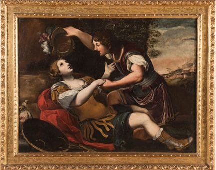 亚历山德罗·蒂亚里尼（博洛尼亚 1577 — 1668），归因于其手笔，《垂死的克洛琳达与坦克雷迪》