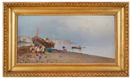 EDUARDO DALBONO (Nápoles, 1841 - 1915) «Descanso e
