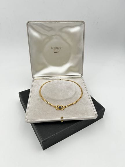Collier en or jaune 750/°° (18k) composé d’une cha