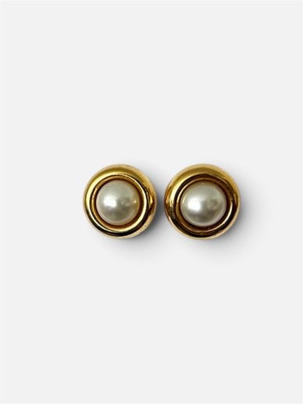 Paire de boutons d'oreille en or jaune 750/°° (18 
