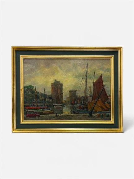 Roger DEVERIN (1884-1973)
Port de La Rochelle
Huil