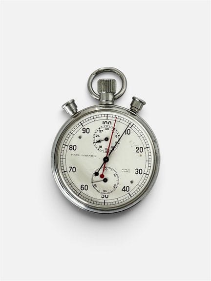Paul GARNIER
Chronomètre de poche en métal. cadran