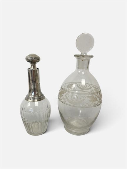 Carafe et verre et monture argent
Poinçon Minerve
