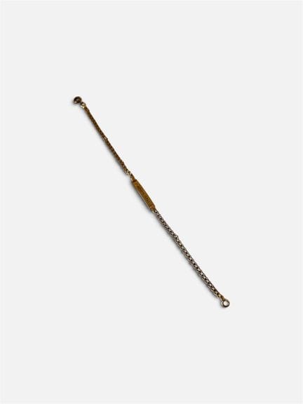 Gourmette en or 750/°° (18 cts)
Poinçon tête d'aig