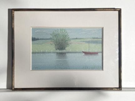 Jean Borin (1907 - 1997) - Paesaggio lacustre - Di
