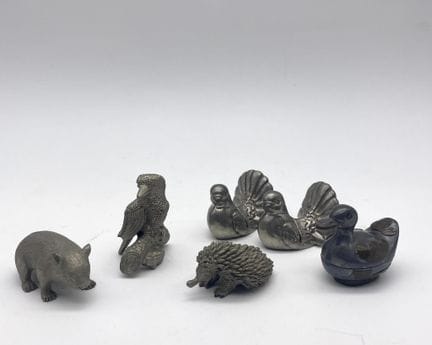 Set di 6 figurine di animali in miniatura, tra cui