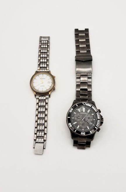 Rodania - 2 montres bracelet d'homme en acier - No