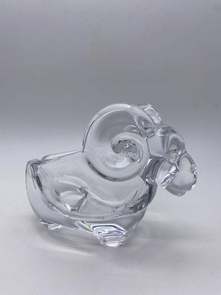 DAUM - Vide poche / cendrier en cristal en forme d