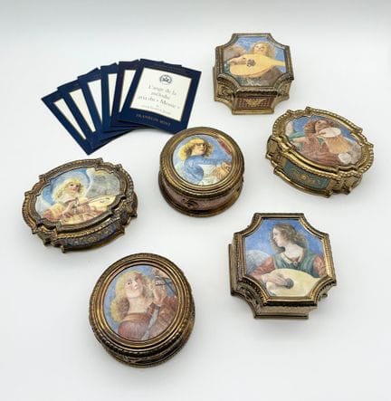 Franklin Mint - Set di sei carillon in porcellana 