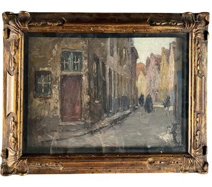 Alfred Van Neste (1874-1969) - "Strada animata a B
