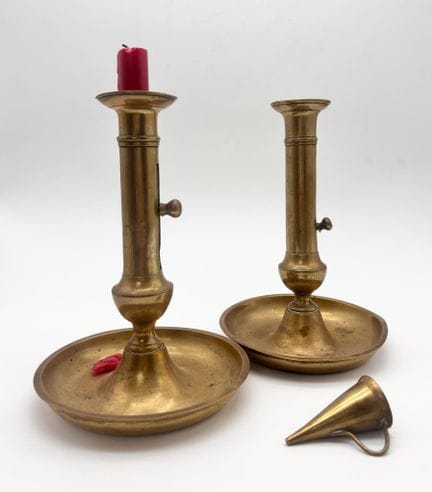 Coppia di candelieri, 1860 circa - Dimensioni: 22 