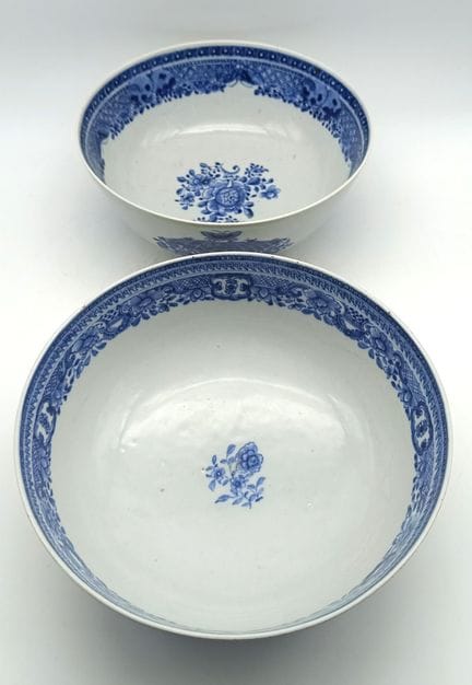 CINA - Set di 2 ciotole blu - Esportazione Dianlon
