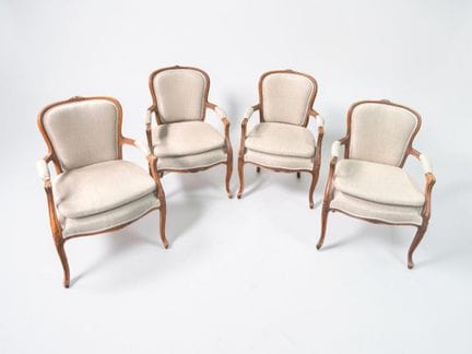 Set di quattro poltrone cabriolet - Dimensioni: A 