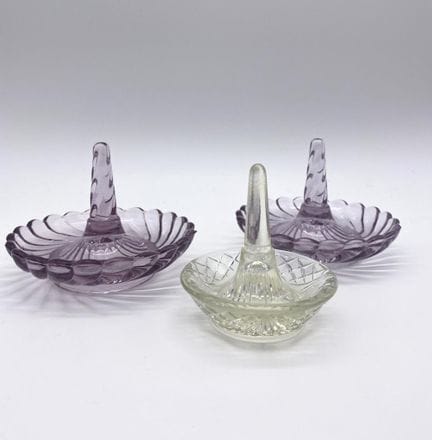BACCARAT Set di tre portagioie in cristallo stampa