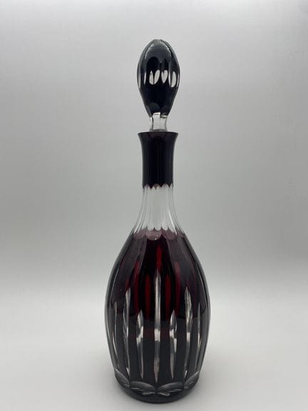 Caraffa in cristallo color rubino - altezza: 37 cm