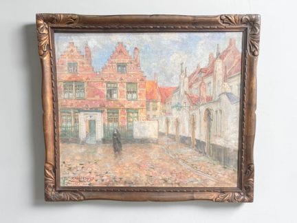Verkruysse K.  - 1931 - Olio su tela  "Vista del b