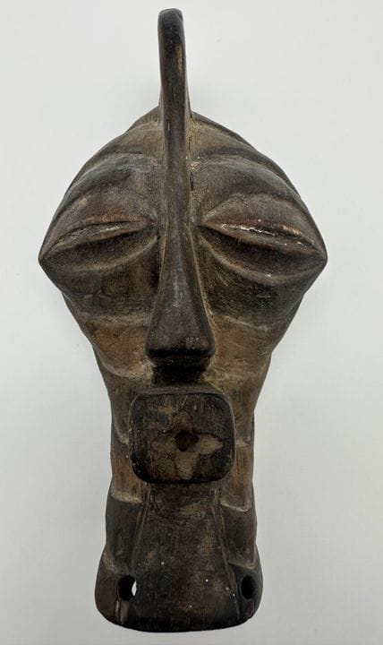 Piccola maschera Songye kifwebe in legno intagliat