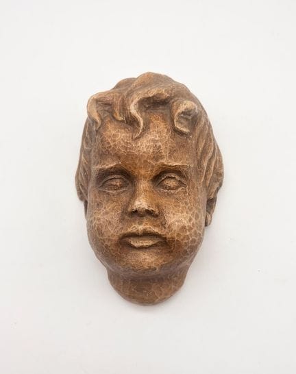 Scultura raffigurante San Giobbe in gres - dimensi