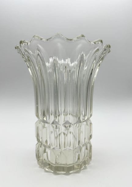 Vaso Art Déco in cristallo - 1930 circa - Altezza 