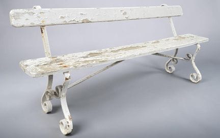 Authentique Banc de jardin - Dimensions : Longueur