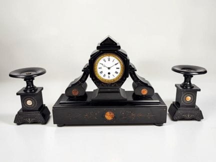Orologio da camino dell'epoca di Napoleone III in 