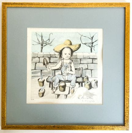 Tsuguharu Foujita (1886-1968) 
Enfant jardinier 
L