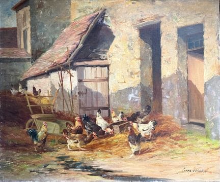 Edmond van COPPENOLLE (1846-1914)
Scène de basse-c