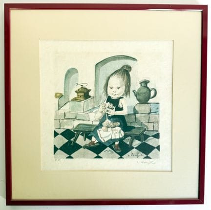 Tsuguharu Foujita (1886-1968) 
Enfant couturière 

