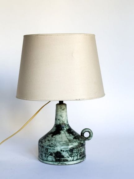 Jacques BLIN (1920-1995) 
Pied de lampe en céramiq