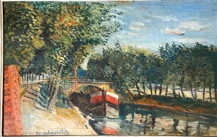 Constantin TERECHKOVITCH (1902-1978)
Péniche à qua