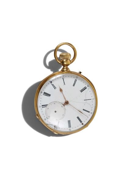 Montre de gousset en or jaune (750 millièmes), le 