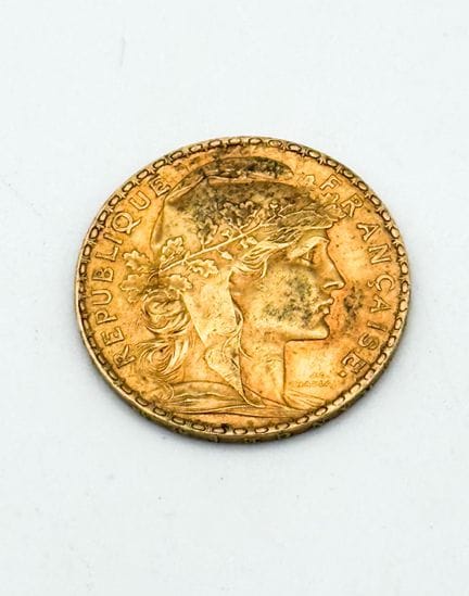 Pièce en or 20 Francs Cérès IIe République 
1901 

