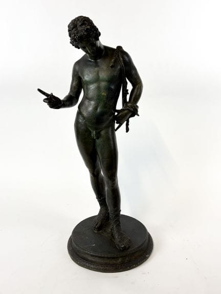 Ecole italienne du XIXe siècle
Narcisse 
Bronze d'