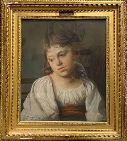 Marie EPINETTE (XIXe siècle) 
Portrait d'une jeune